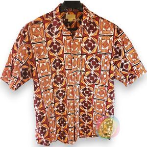 Rare Vintage Banana Republic Pre-Gap Safari Shirt Men's Large Floral Cotton